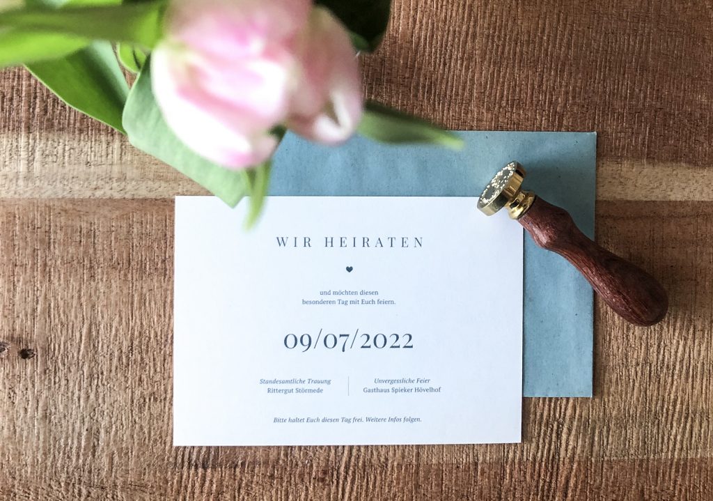 Save the Date Hochzeitspapeterie
